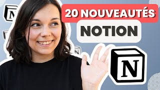 Metstoi à jour sur NOTION  Mon TOP 20 des nouveautés pour démarrer 2024