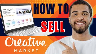 how to sell on creative market | create account and open shop (beginners tutorial, 2024)