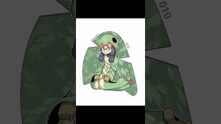 Humandex 010 - Caterpie #speedpaint #clipstudiopaint #pokemon #caterpie #characterdesign