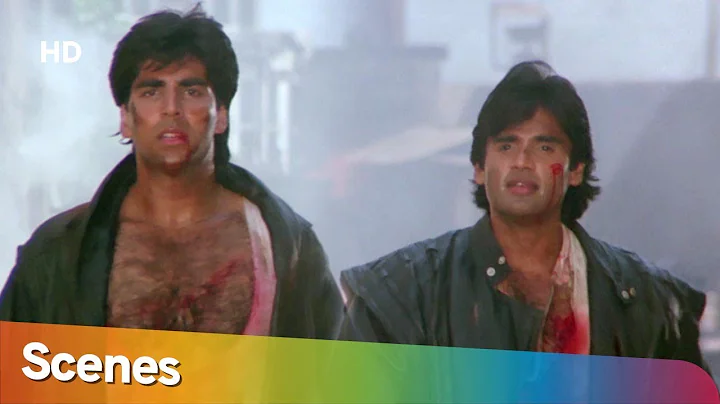 Akshay Kumar & Suneil Shetty Action Scenes from Wa...