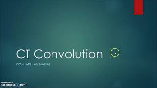 Continious Time Convolution