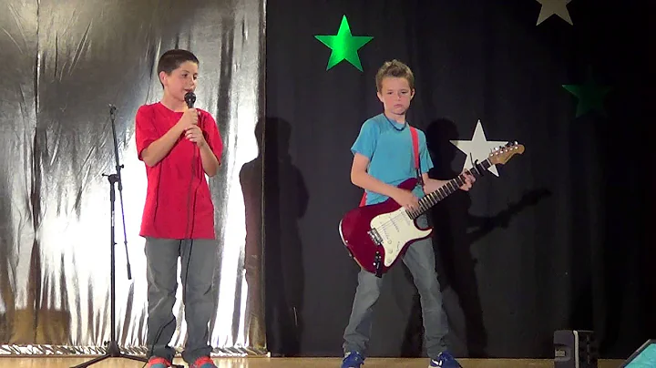 Ty and Shane performing Big Green Tractor