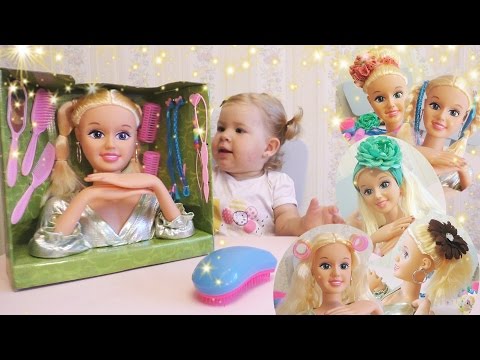 ✿ Делаем прически и макияж кукле, меряем украшения Hairstyle and makeup doll ✿ Делаем прически и макияж кукле, меряем украшения Hairstyle and makeup doll