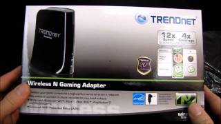 TrendNET TEW-647GA Wireless N Gaming Adapter Unboxing & First Look Linus Tech Tips