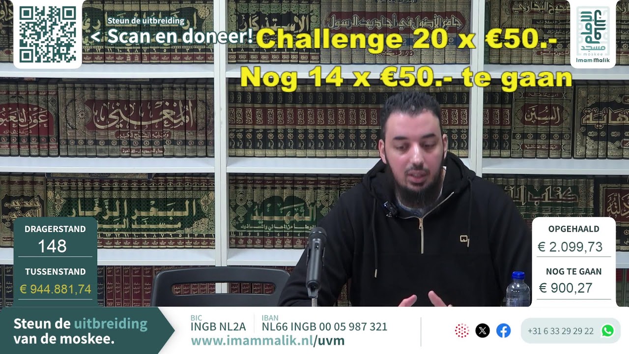 Nu live benefiet ter uitbreiding van Moskee Imam Malik