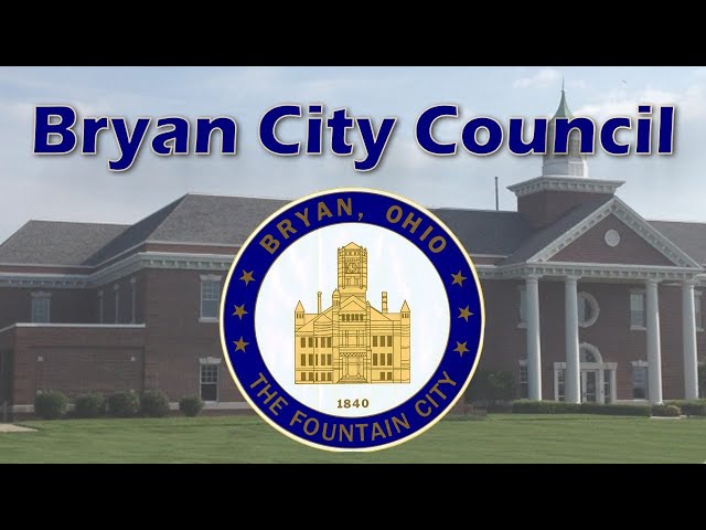 BRYAN CITY COUNCIL MEETING - Bryan, Ohio - May 01, 2023.