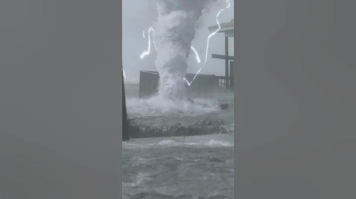 Spinning Water Tornado, flooding  #nature #tornado  #watertornado