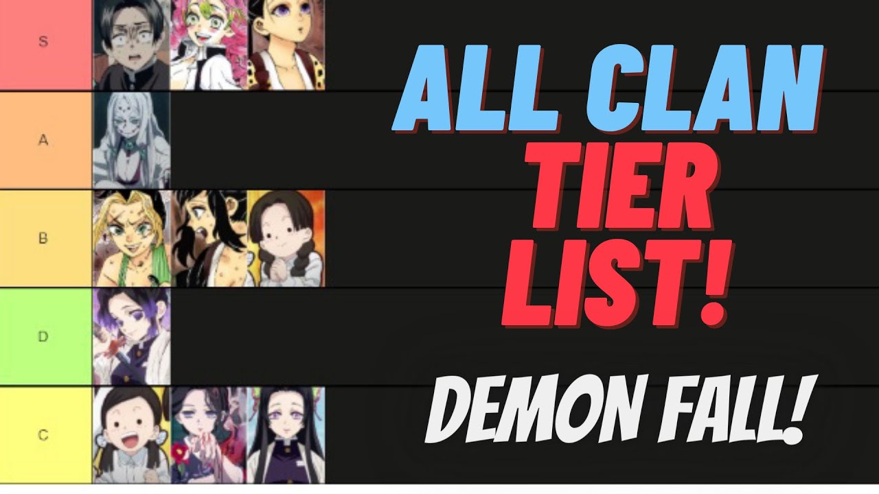 GUIA de CLANS do DEMON FALL QUAL O MELHOR CLAN DO JOGO?!! roblox 