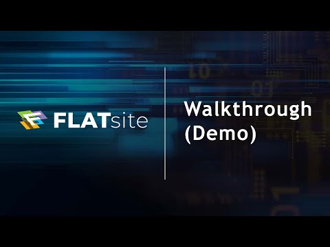 FLATsite WordPress Static Generator Walkthrough (Demo)