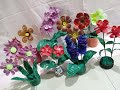 DIY -  FLORES DE BOTELLAS PLASTICAS, PRESENTACION FINAL.