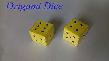 Hướng dẫn làm xúc xắc I How to make a paper dice