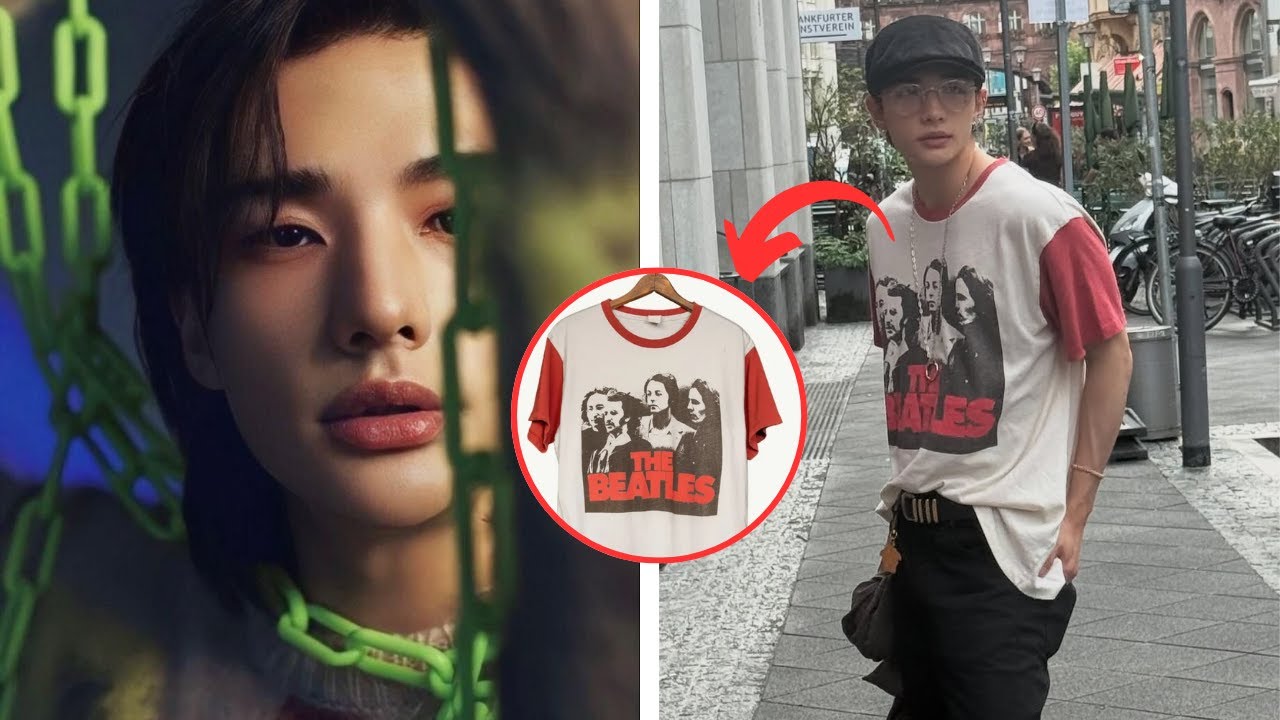 Stray Kids' Hyunjin Makes Band T-Shirts the Latest Trend - YouTube