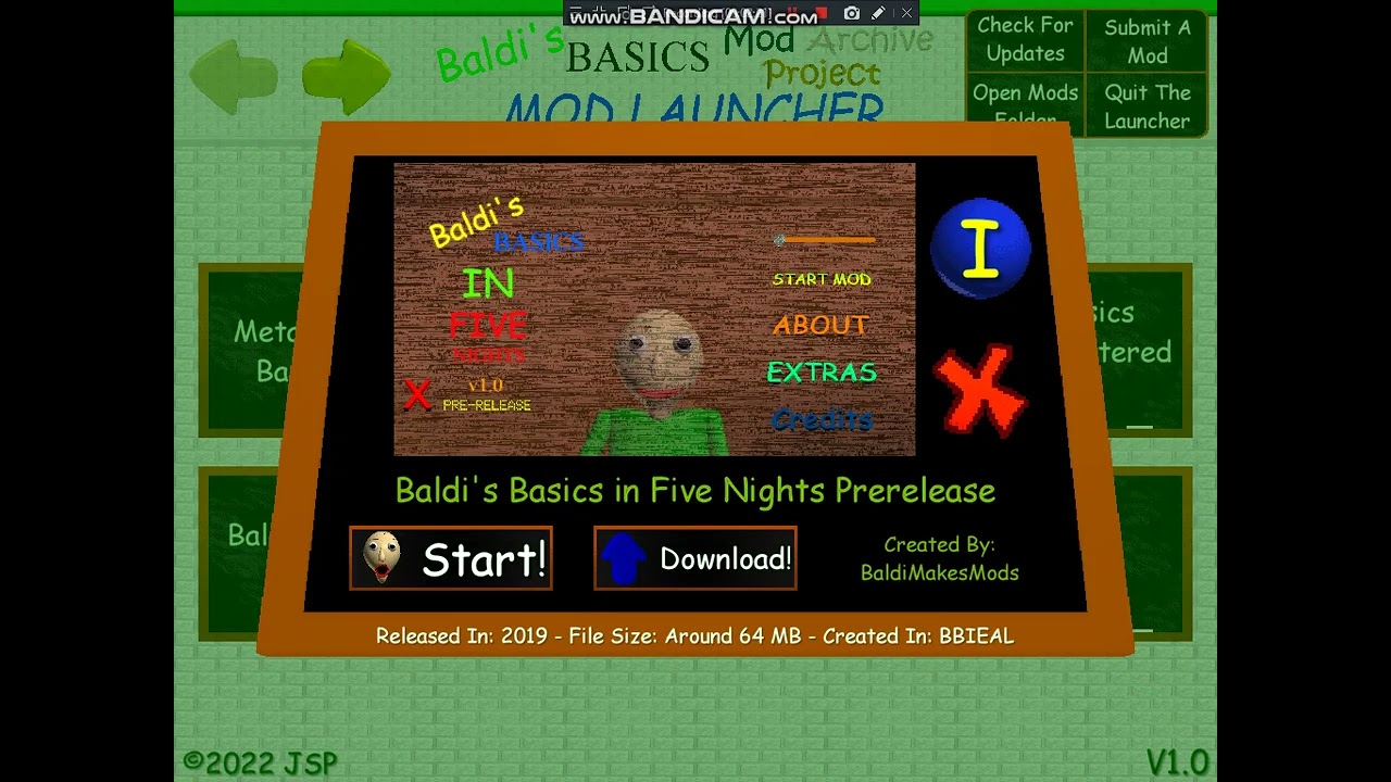 Baldi's Basics Mod Archive Project #01 (Baldi's Basics Classic Remastered  Pro Mod) 