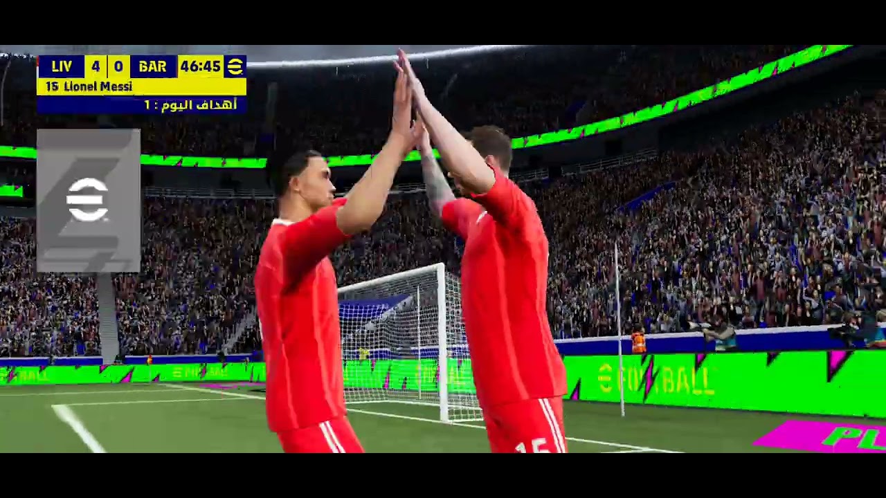 مباراه مجنونه ضد برشلونه/ ثاني اونلاين/ Mobile football Arena 