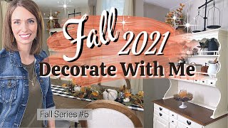 COZY FALL FARMHOUSE DECORATING IDEAS FOR DINING ROOM | FALL 2021 DECORATE WITH ME