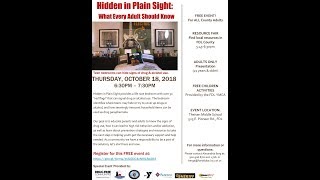 Hidden in plain sight: What every adult should know