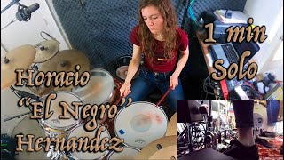 Horacio El Negro Hernandez - 1 minute solo (after 7 days)