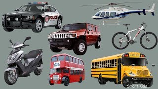 Learning Street Vehicles Names Part 1 and Sounds for Children
