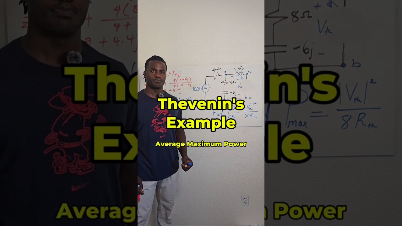 Thevenin's Example - Solve for Maximum Average Power