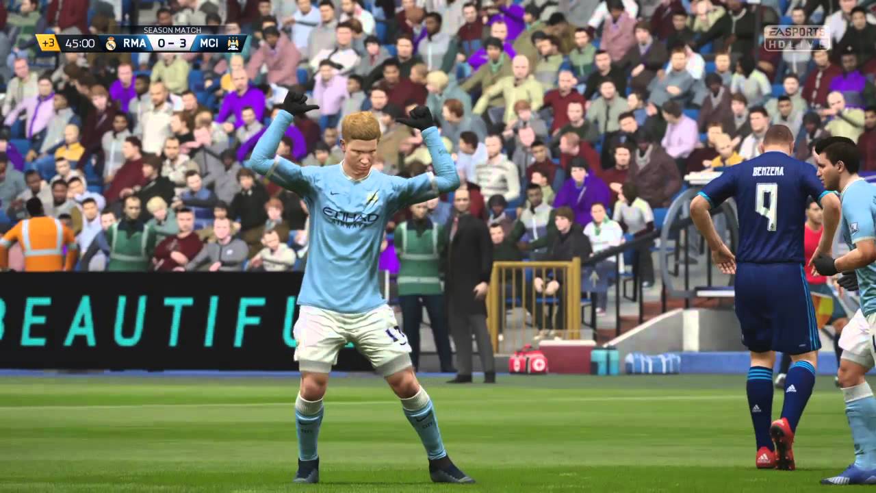 De Bruyne 6 goals FIFA 16