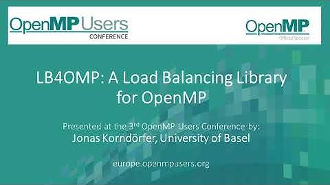 LB4OMP: A Load Balancing Library for OpenMP