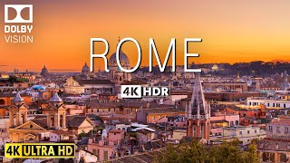 ROME Cityscape 4K Ultra HD With Inspiring Music  60FPS  4K Cinematic