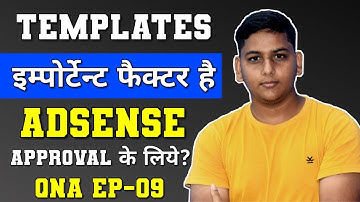 Google AdSense Approval Mein Templates Important Factor Hai ? QnA Episode 9 -Blogging by Niraj Yadav