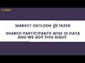 Market Outlook At 16250 | Shared Participants Wise OI Data And We Got This Right