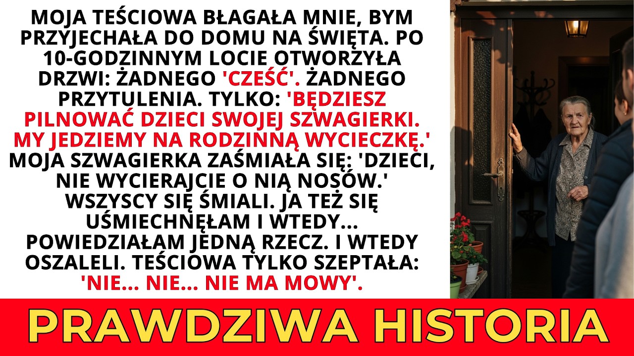 Moja teściowa kupiła mi bilet na święta — Więc pokazałam im wszystkie rachunki, które byli mi winni