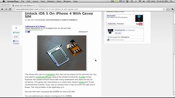 How To Unlock iPhone 4 on iOS 5 w/Gevey Sim