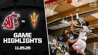 Washington State Vs. Arizona State Game Highlights 2025-26 Big 12 Mens Basketball