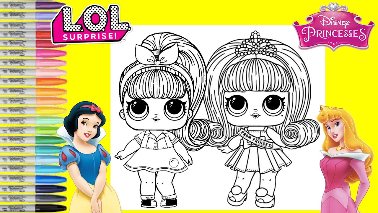 Lol Surprise Dolls Repainted As Disney Princess Aurora And Snow White