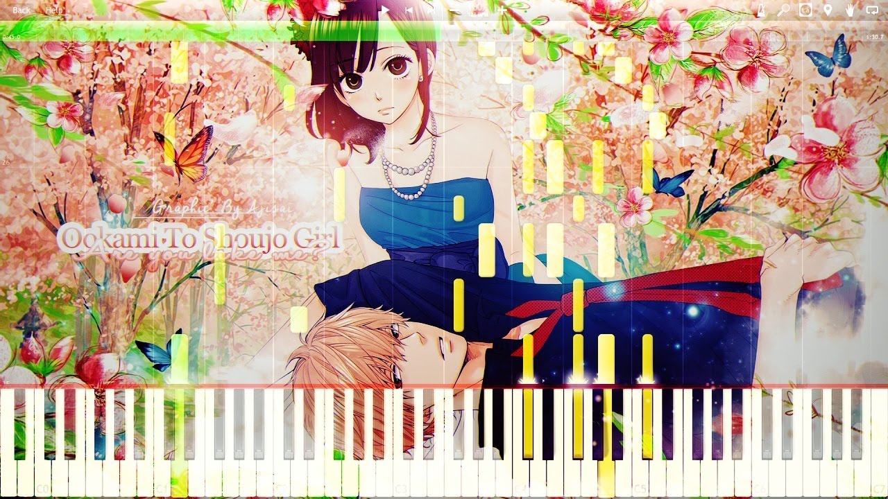 Ookami Shoujo to Kuro Ouji ED - Ookami Heart | Piano Tutorial, オオカミ少女と黒王子 【ピアノ】