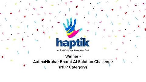 Haptik wins AatmaNirbhar Bharat Challenge organized by Raise 2020