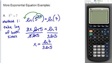 MAT 110: 4.4 - Exponential and Logarithmic Equations