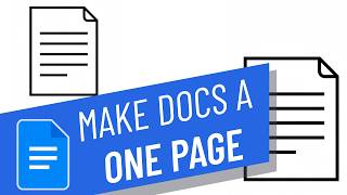 How to Make Google Docs A One Page