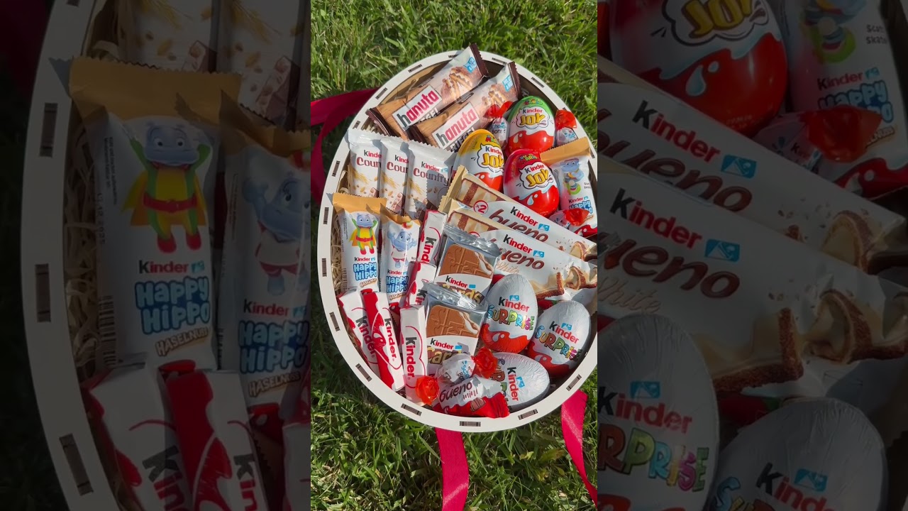 Солодкий подарунковий бокс “Mega Kinder Surprise Box” - фото №1