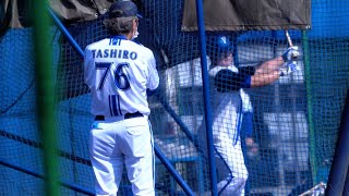 まだまだ現場で！田代さん来年もお願いします！牧秀悟を近くから