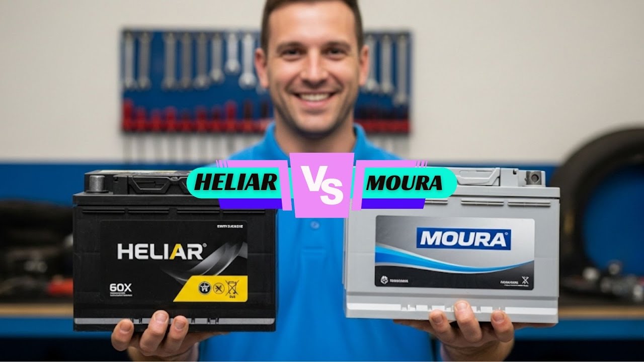 Bateria Moura ou Heliar | Qual é a Melhor para Carro e Moto - YouTube
