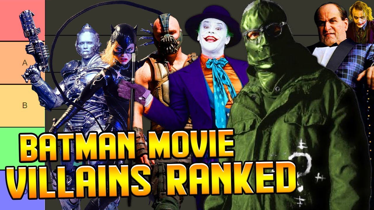 All Batman Movie Villains Ranked From Worst to Best - YouTube