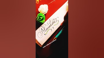 Meenakshi #calligraphy #english #art #cursive #shortsvideo #