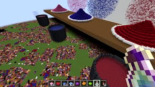 Minecraft but playing Holi