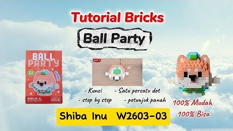 How To Build Bricks Ball Party W2603-03 || Bricks Ball Party Shiba Inu