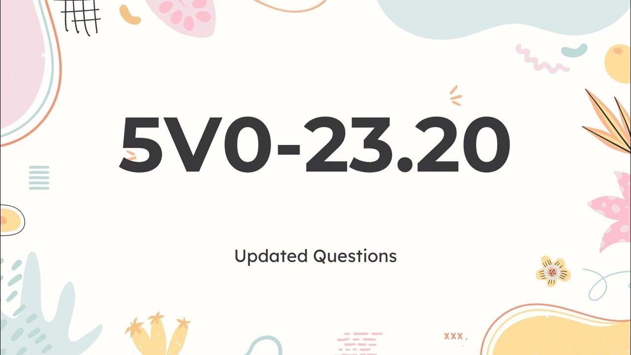 5V0-31.23 Echte Fragen