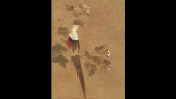 Thumbnail of The Song Dynasty meticulous flower-and-bird painting "Hibiscus and Golden Pheasant"