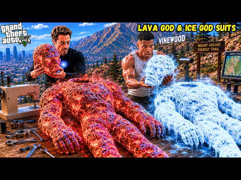 Franklin & Shinchan Found Tony Stark’s Secret Most Powerful Lava God Suit in GTA 5