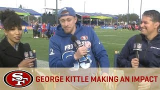 George Kittle at the Pro Bowl Talks Record-Breaking Season & Disney World Fun | San Francisco 49ers