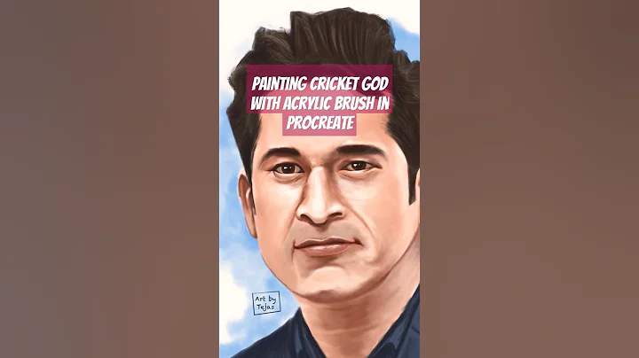 How to paint acrylic painting in procreate | Digitalart | #digitalpotrait #acrylicpainting