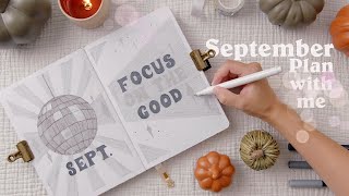 September Bullet Journal Setup 2022 🪩 Plan with Me