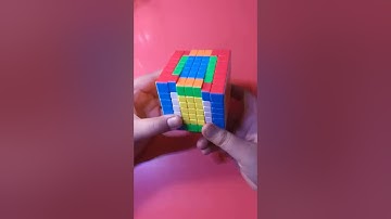Beautiful dot pattern in 7 by 7 cube